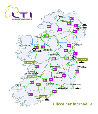 Map of Ireland